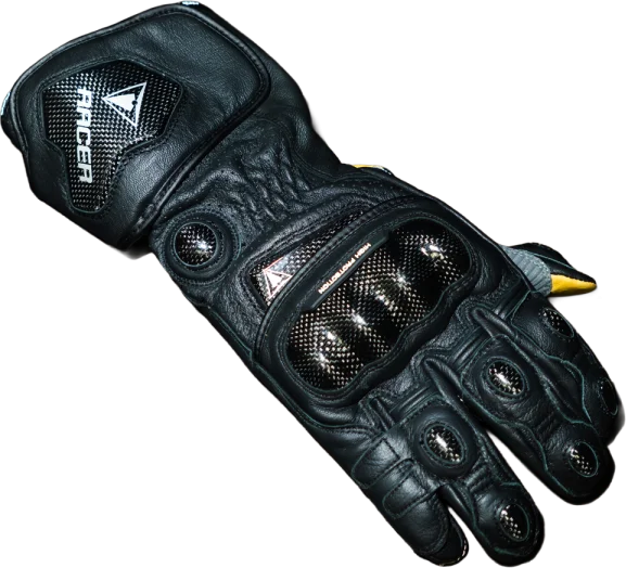 Racer High Racer Gloves, Black