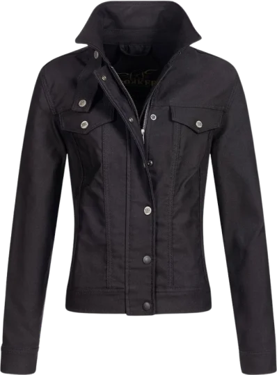 Rokker Black Short Ladies Jacket - Black, Black