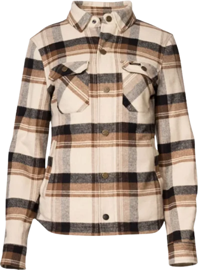 Rokker Maddison Rider Ladies Shirt - Brown/OffWhite