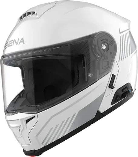 Sena Specter Smart with Mesh Comms - Gloss White, White