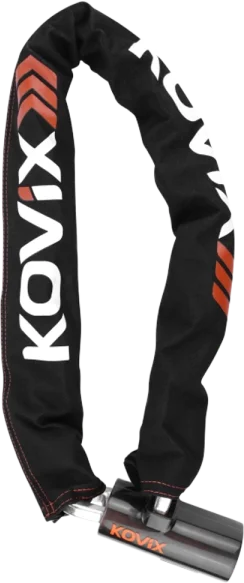 Kovix KCQ10 Alarm Lock 1.2M x 12mm Chain, Black