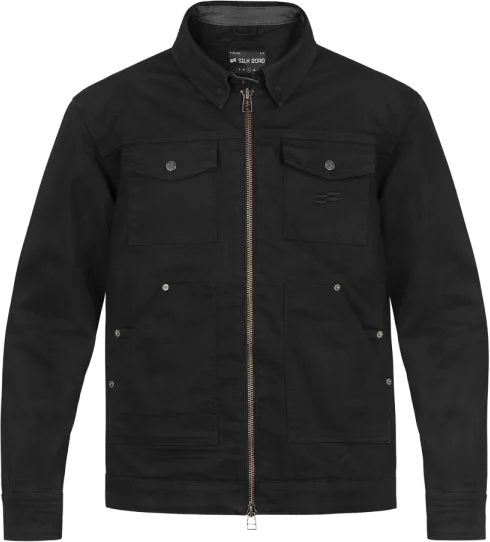 Silk Road Utility Jacket - Charcoal Black, Black