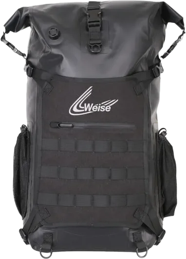 Weise Tempest IPX6 Waterproof Rucksack - Black, Black