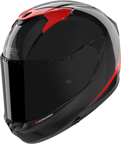 Nolan X-904 UC Emblema - Carbon/Black/Red