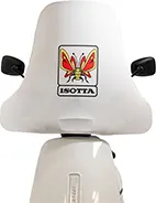 Isotta Logo Farfalla Windscreen Cover White