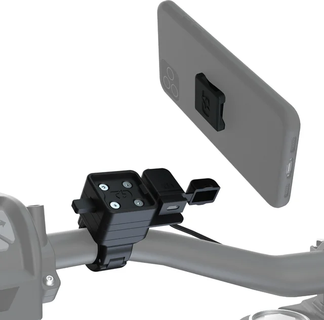 Oxford CLIQR USB Type C Handlebar Mount, Black