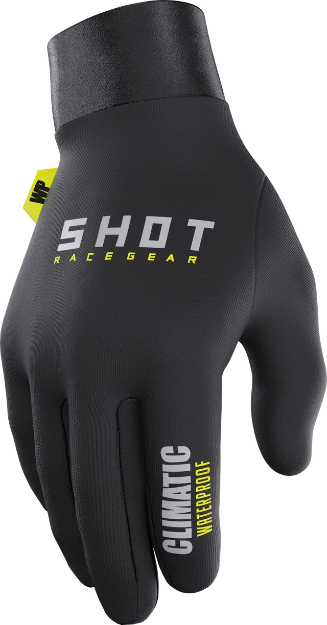 Shot Climatic Gloves, winter gloves black neon yellow