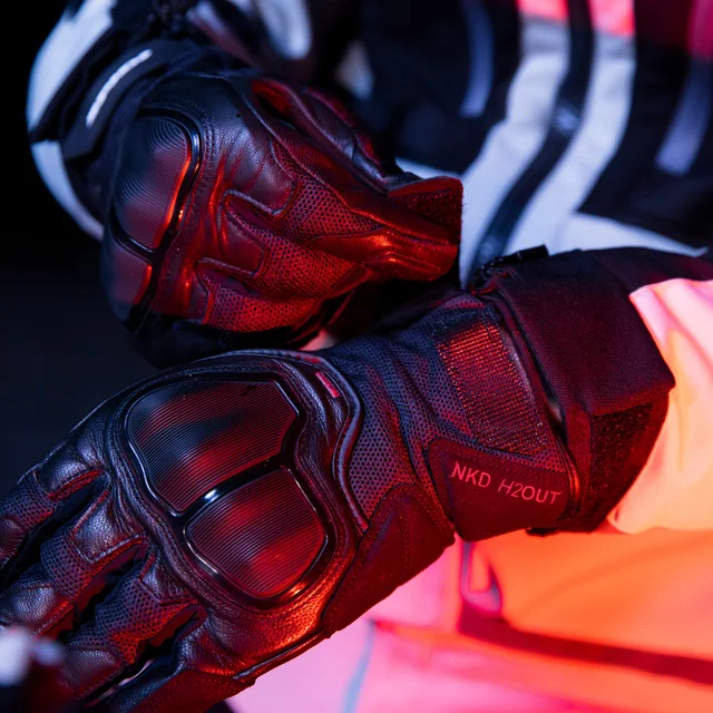 Spidi Motorcycle Leather gloves Men's NK-D H2OUT® GLOVES
